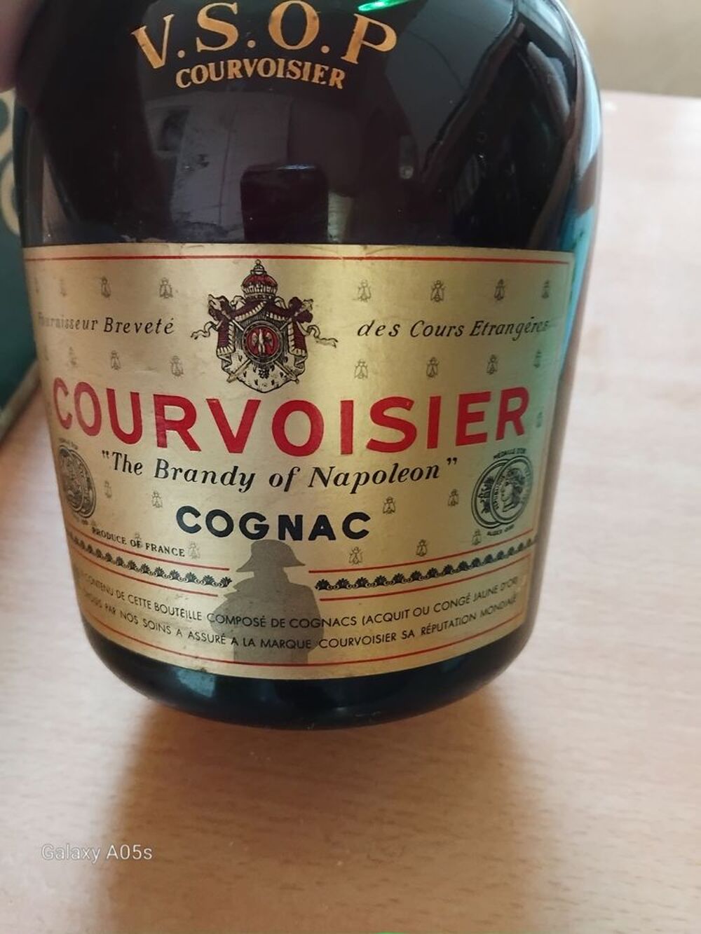 COGNAC COURVOISIER V.S.O.P. ancien avec coffret d'origine 