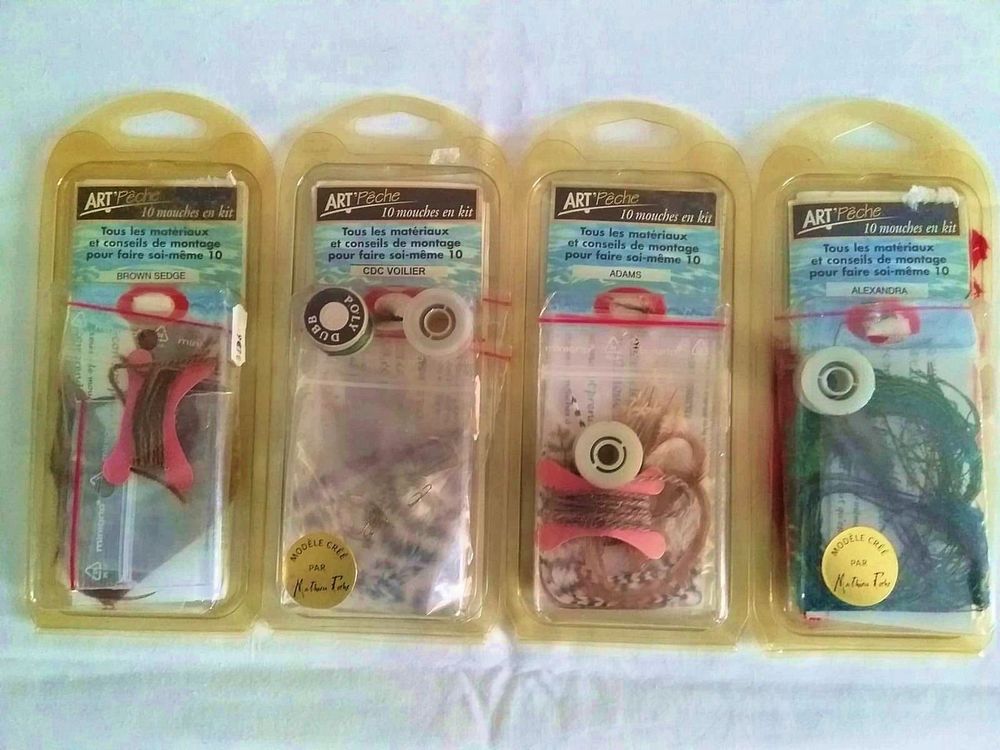 P&ecirc;che : 4 lots de mouches en kit Sports