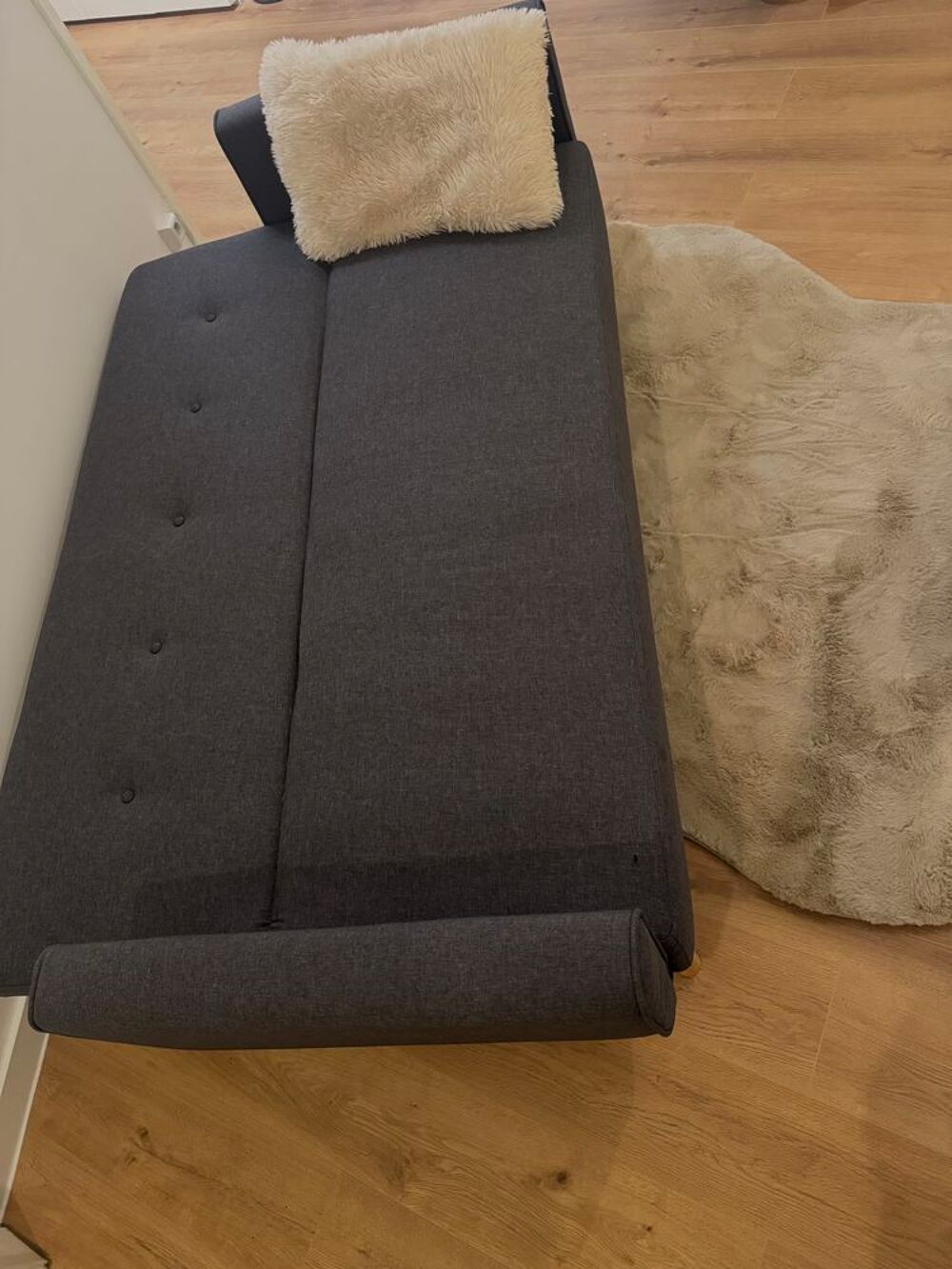 Canap&eacute; clic-clac IKEA gris fonc&eacute;, convertible 2 places Meubles