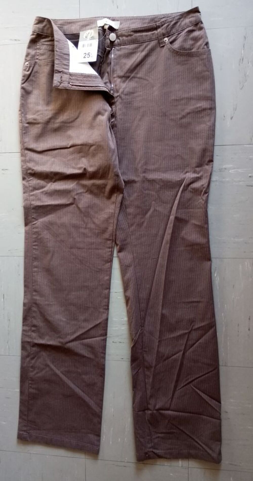 Pantalon marron ray&eacute; emma pernelle Vêtements