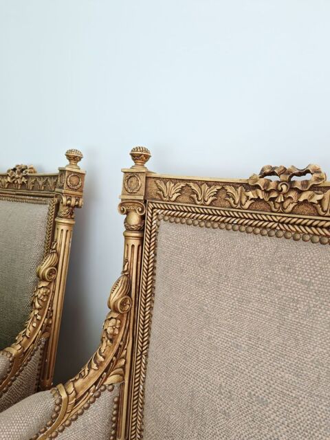 Ensemble 4 fauteuils + 1 canap dor style ancien 1200 Montigny-ls-Cormeilles (95)