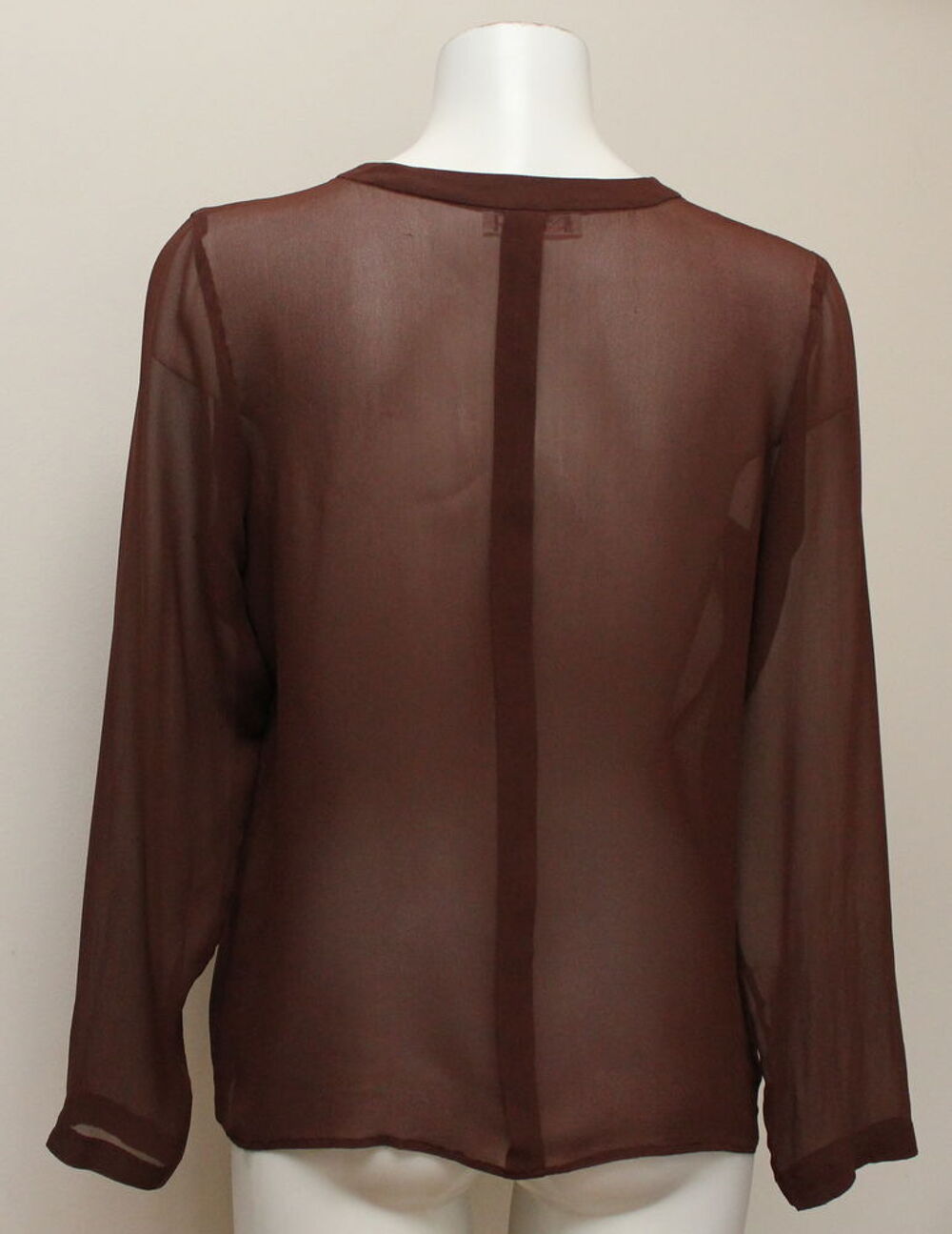 Blouse soie marron YVES SAINT LAURENT Rive Gauche Vtements