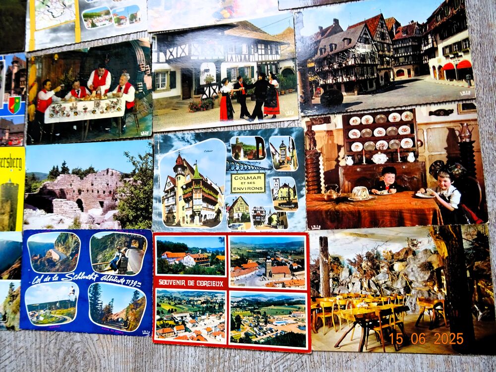 35 cartes postales Colmar , Alsace et vosges 