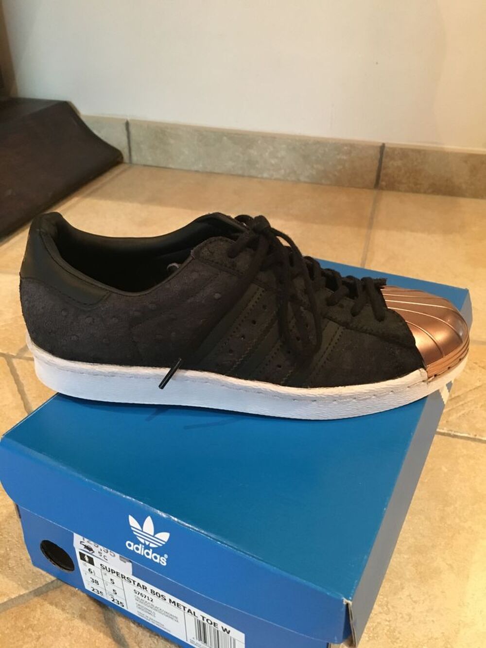 ADDIDAS SUPERSTAR 80S Noir Metal - T38 Chaussures