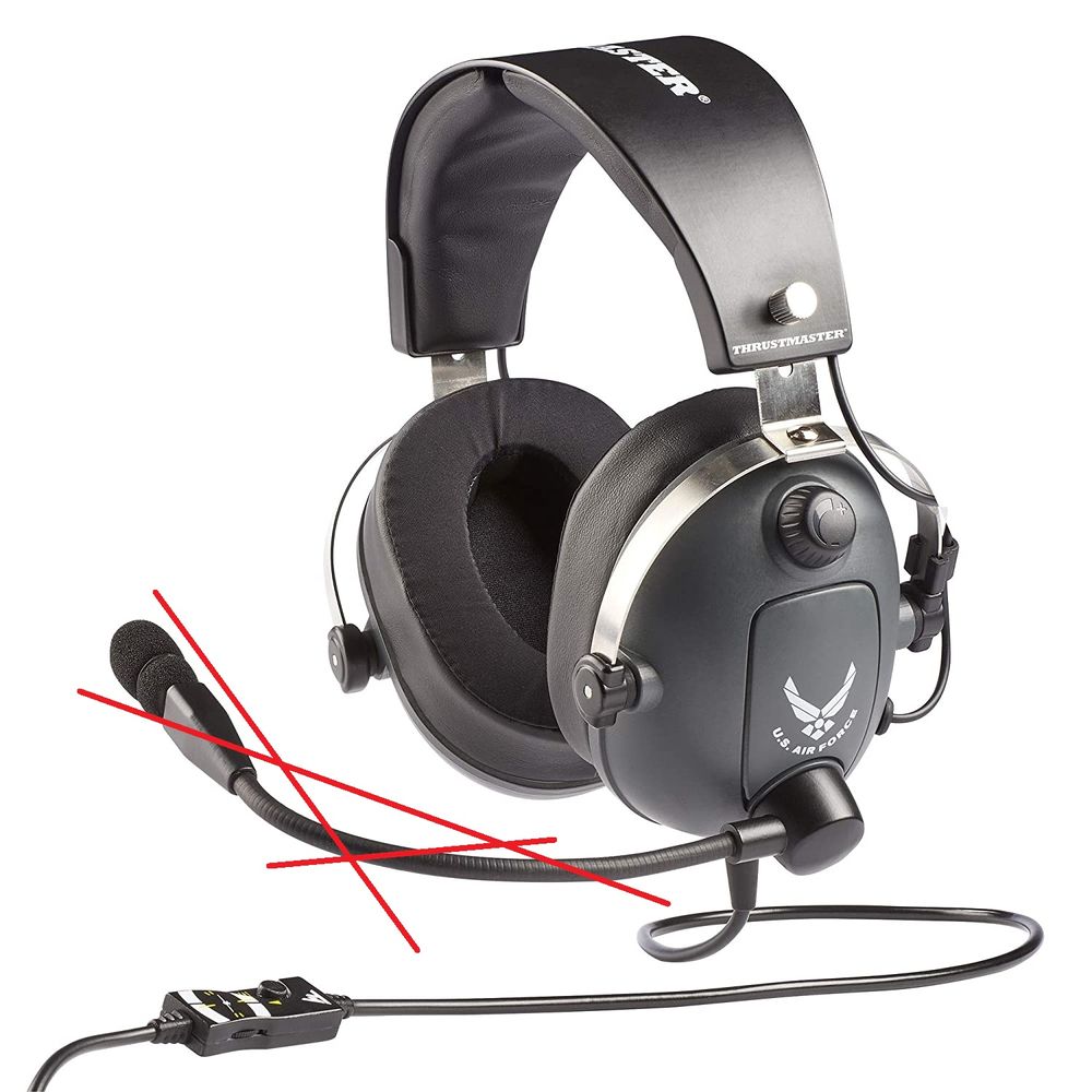Casque gamer Thrustmaster T-Flight U.S. Air Force Matériel informatique
