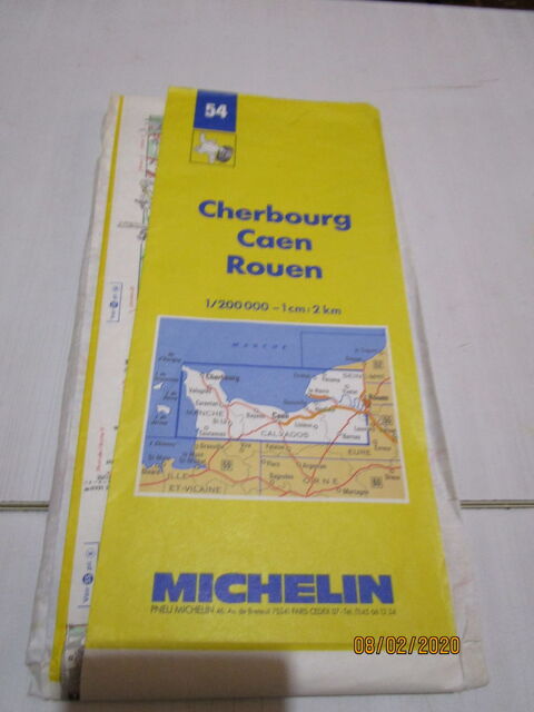 carte MICHELIN n�54 CHERBOURG CAEN ROUEN 3 Chanteloup-en-Brie (77)