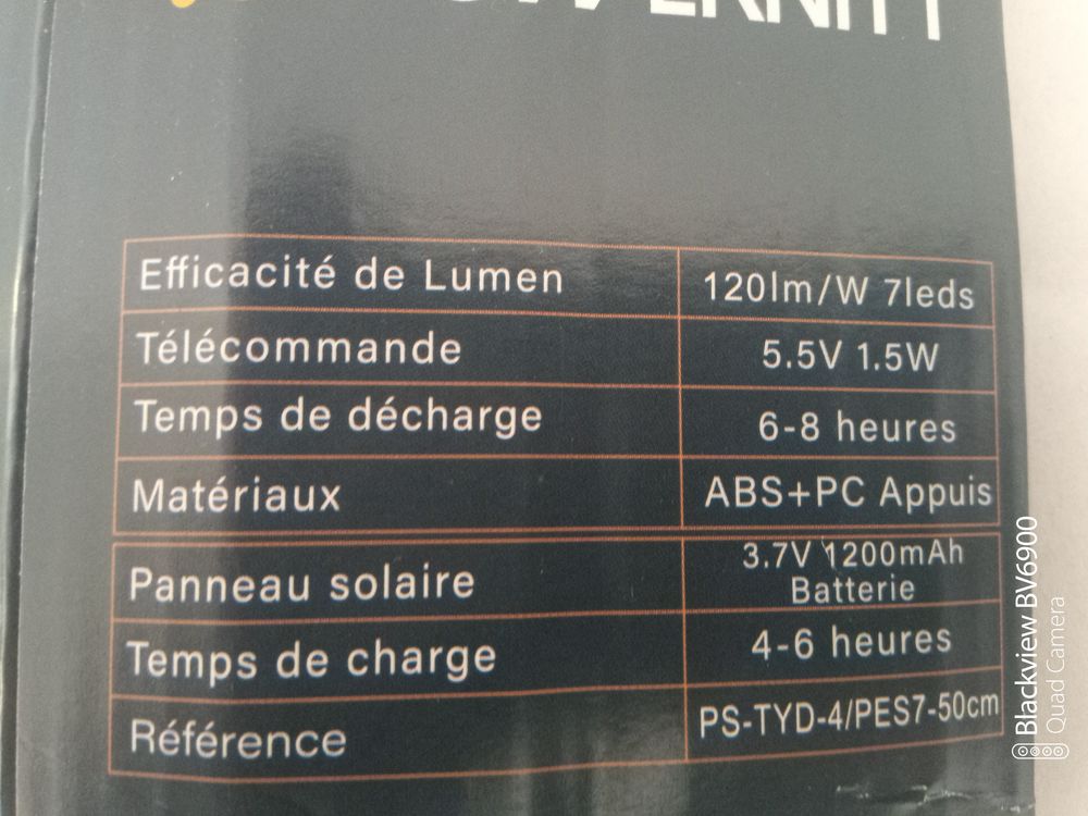 Piquets Solaires 7 Leds 1,6 W lumi&egrave;re blanche Jardin