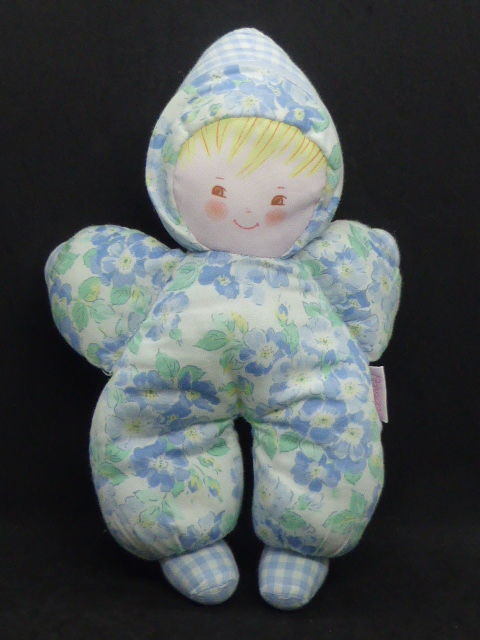 Corolle doudou poup�e tissu fleuri bleu 1993 grelot 7 Rueil-Malmaison (92)