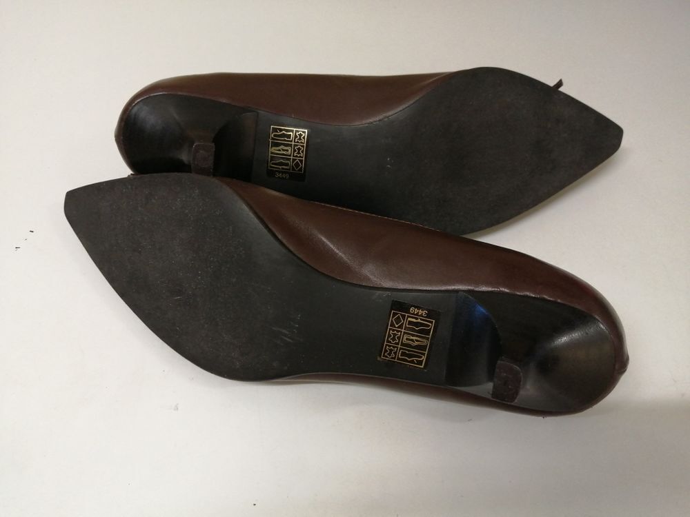 ESCARPINS FEMME 38 CUIR MARRON Maroquinerie
