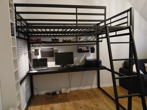 lit mezzanine 140x200 cm avec bureau incorpor 220 Nantes (44)