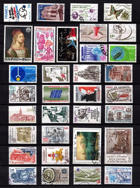 Lot timbres oblit�r�s France de 1080/83, TB 3 Cholet (49)