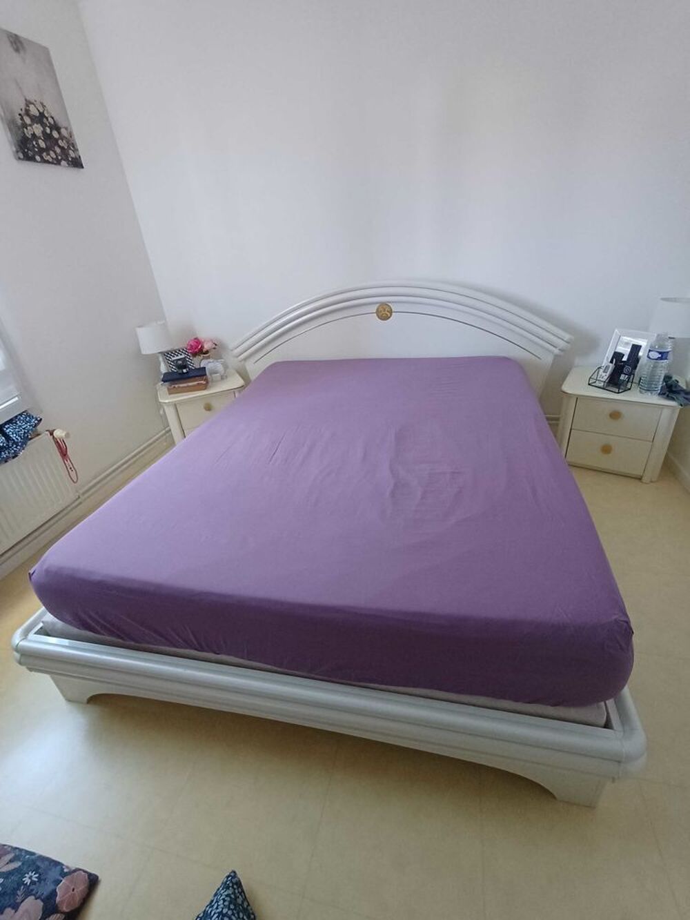 lit +sommier +2 chevets Meubles