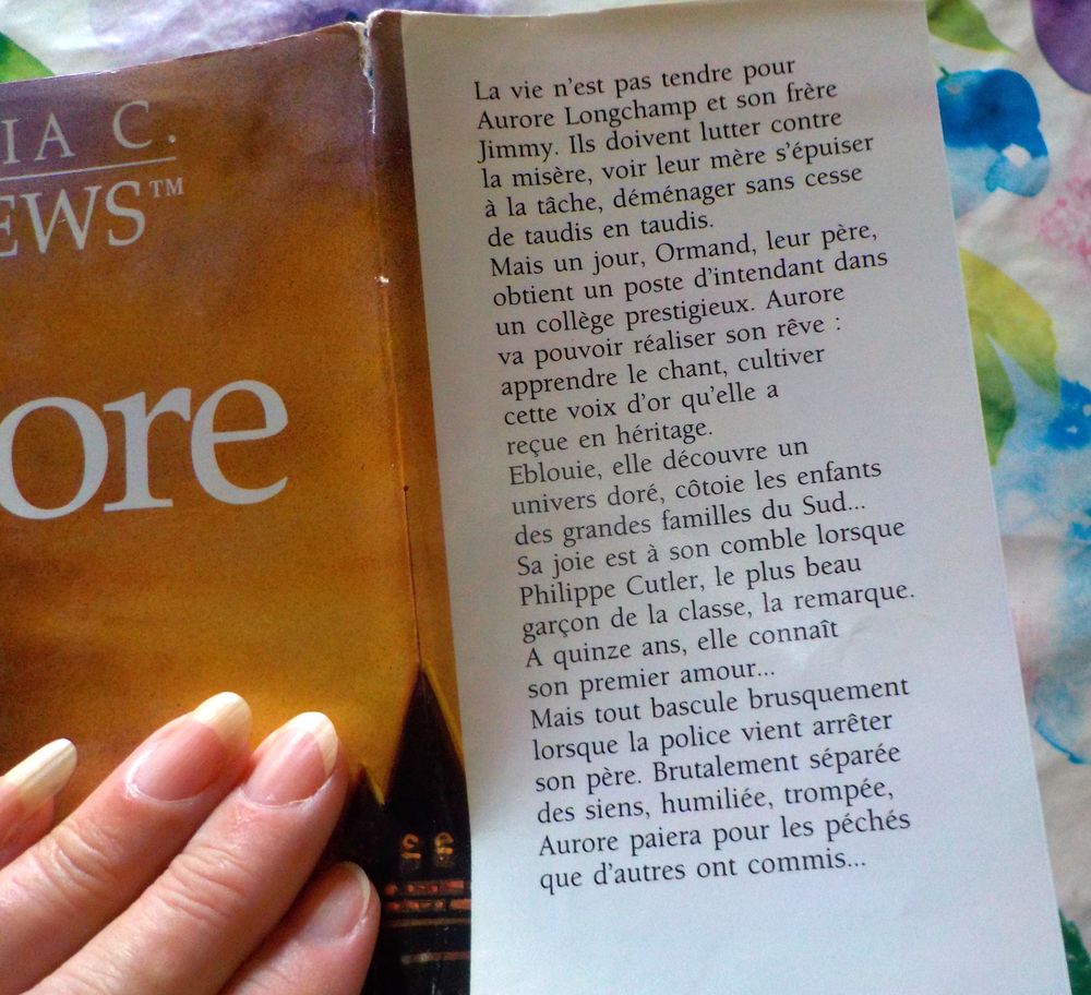 AURORE T1 &agrave; 5 de Virginia C. ANDREWS Ed.France Loisirs Livres et BD