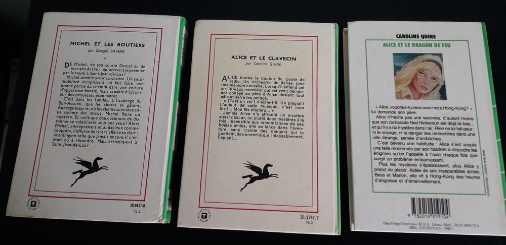 Lot de 3 Livres : Alice et le clavecin, Alice et le dragon d Livres et BD