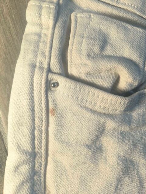 €‹Short en Jean Raccourci Cut-Off Zara (Blanc Cassé / Ecru) Passa (66)