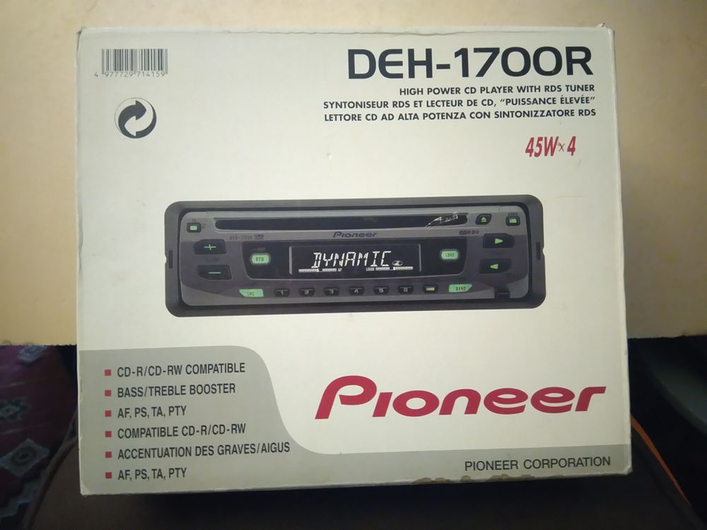 Lecteur CD Pioneer &eacute;tat neuf DEH -1700R Audio et hifi