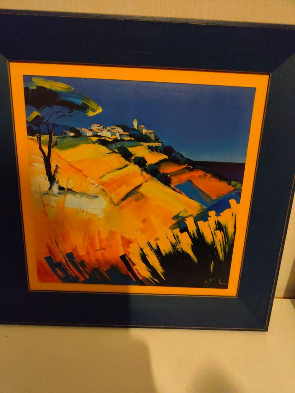 Tableau peinture .
Richard moissan ,la colline du soleil .
Décoration