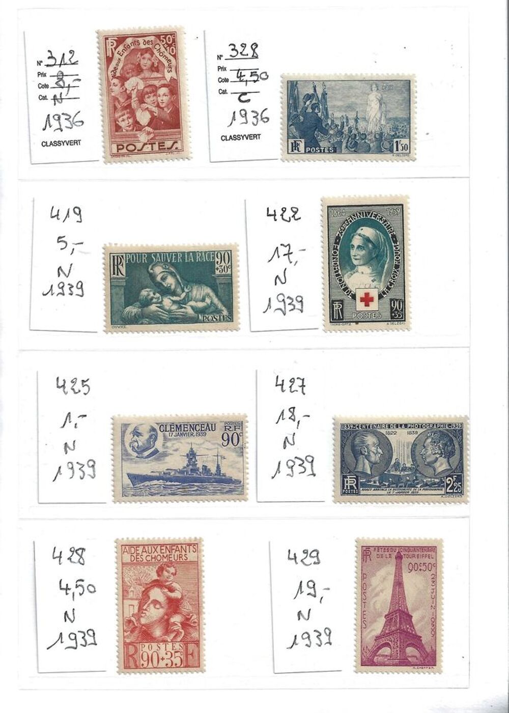 Timbres de France 