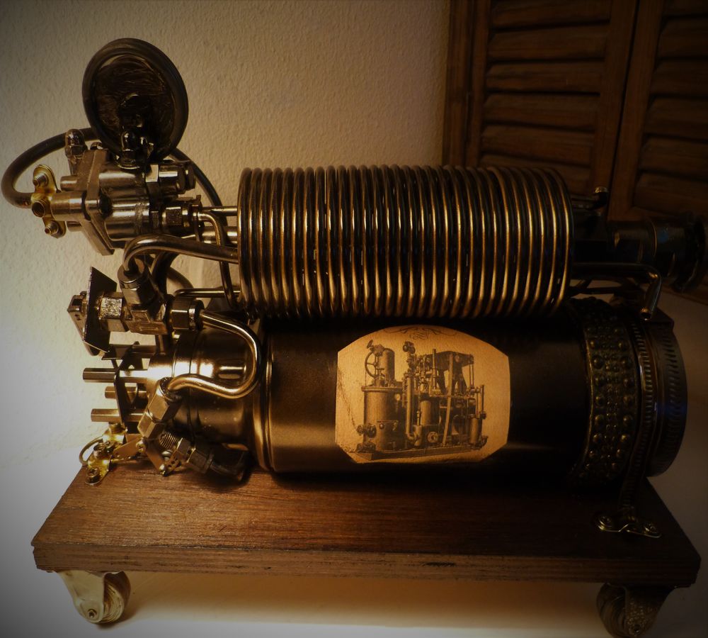 Curiosit&eacute; "STEAM MACHINE FACTORY XIX" Steampunk Décoration