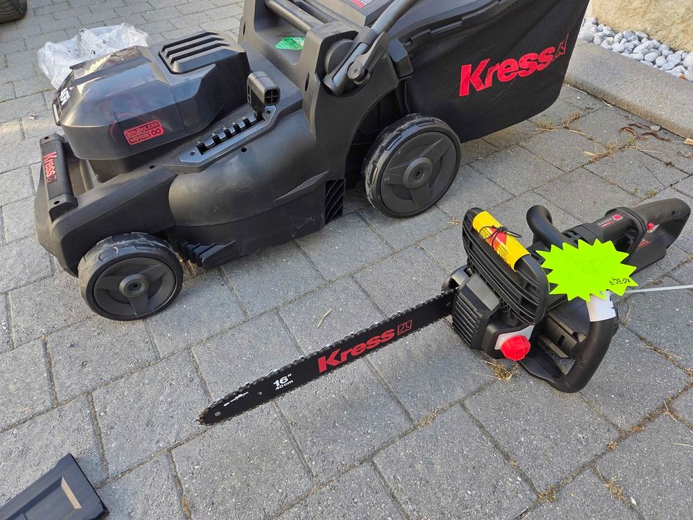 ensemble d'outils de jardin kress sur batterie Bricolage