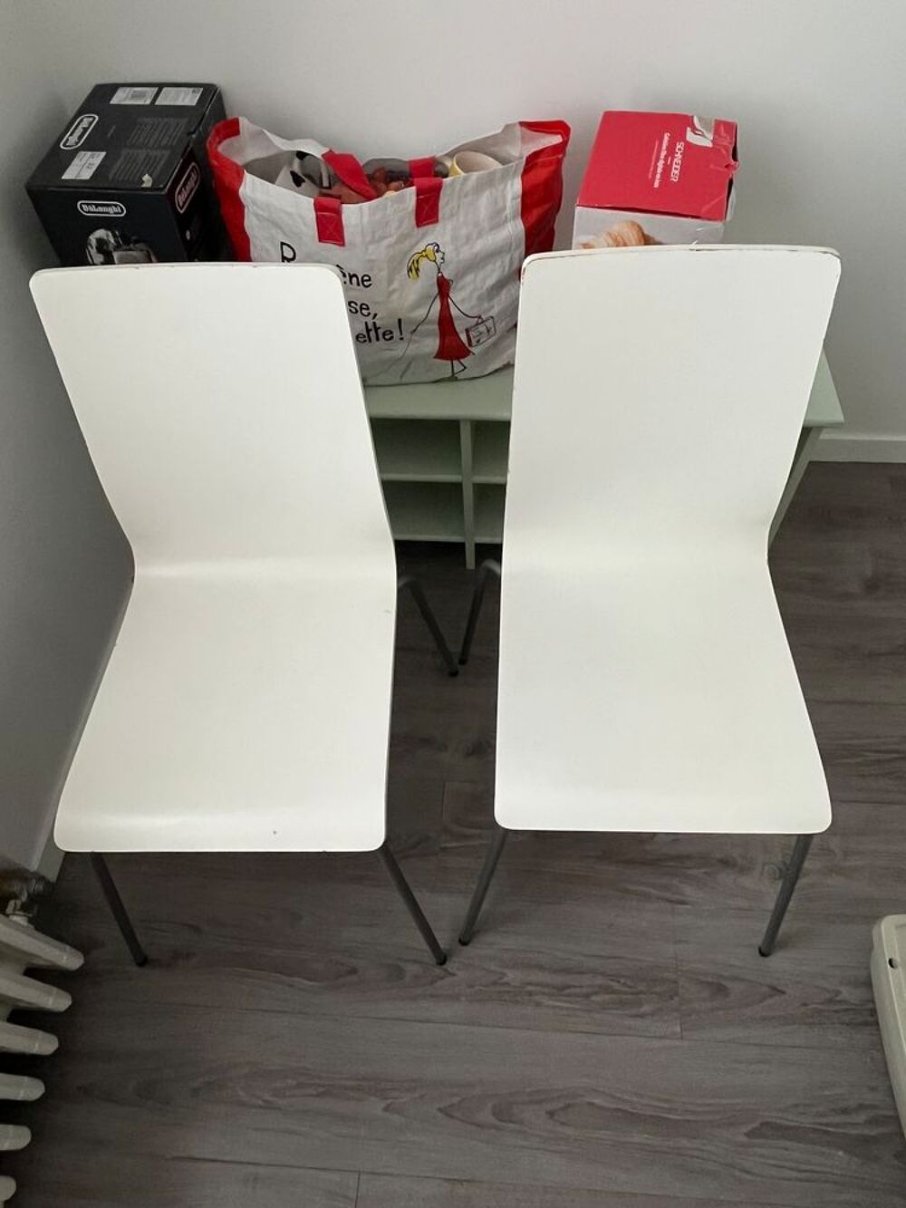 2 Chaises blanches Ikea Meubles