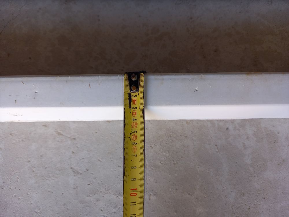 Rejingot b&eacute;ton fibr&eacute; blanc 98cm Bricolage