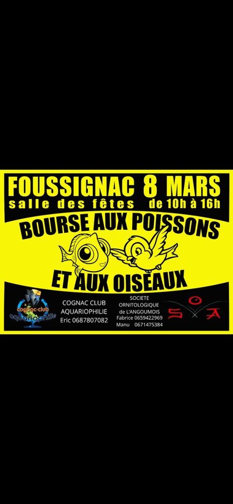Bourse aux oiseaux et aux poissons  0 16190 Nonac