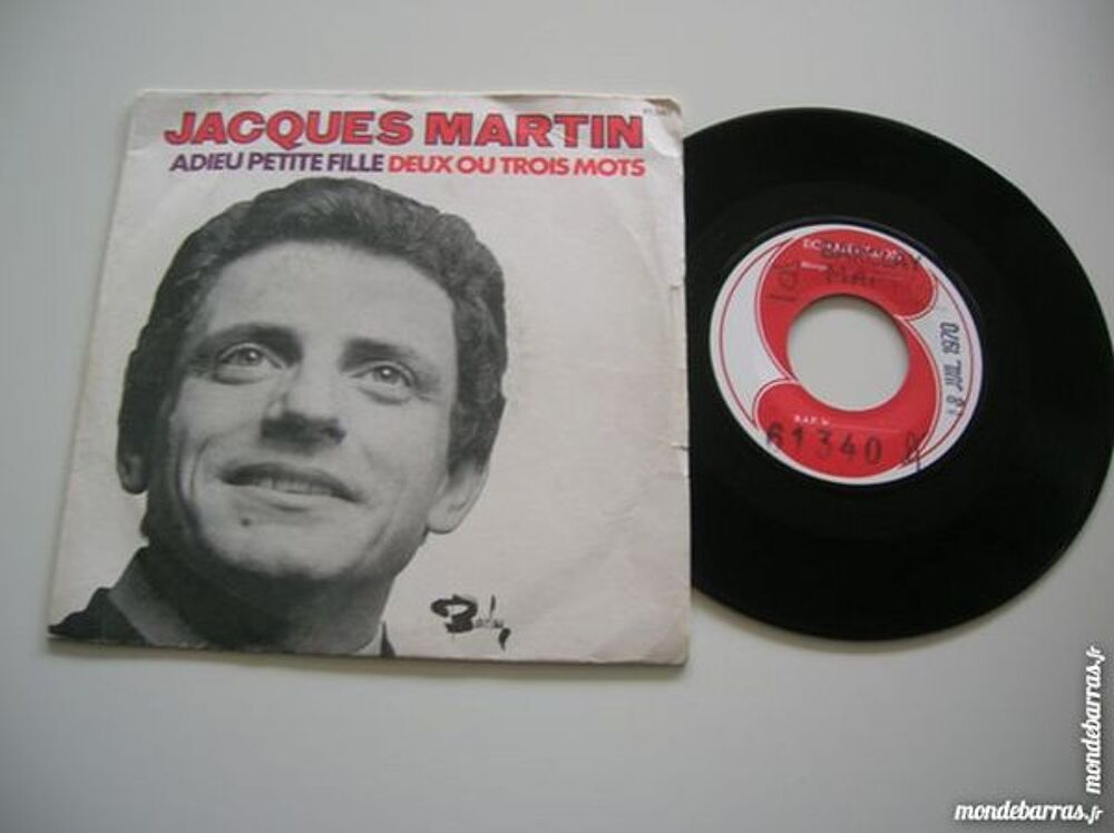 45 TOURS JACQUES MARTIN Adieu petite fille - TEST PRESSING CD et vinyles