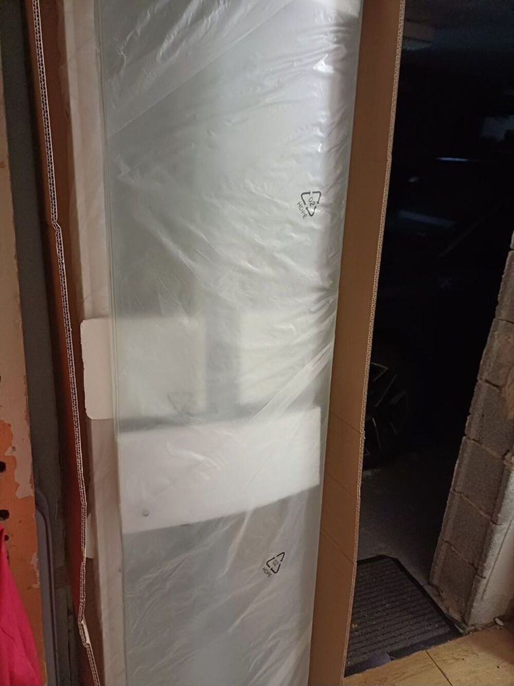 PORTE DE DOUCHE BULLE V TRANSP P. BLOC 1/' CERCLE L 80CM Bricolage