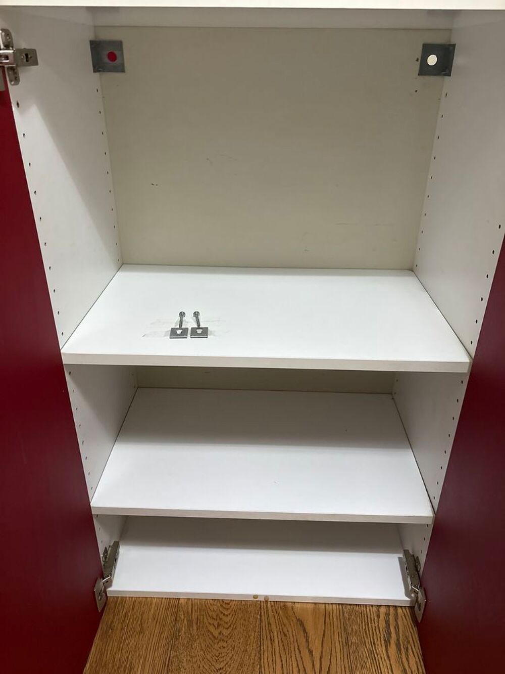 Lot de 5 meubles hauts de cuisine IKEA rouge laqu&eacute;" Meubles