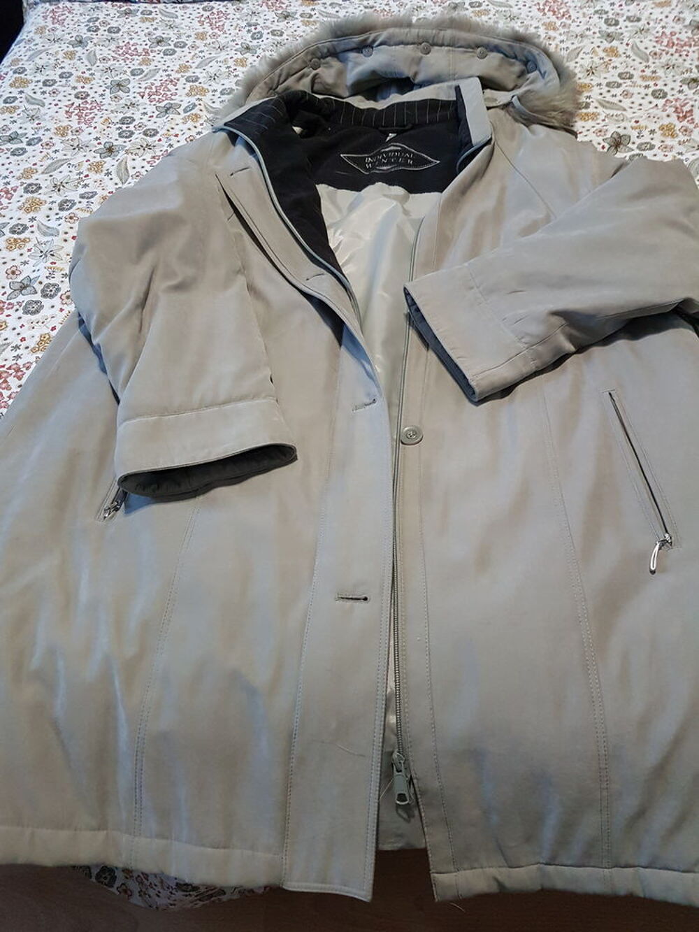 blouson cuir marron Vêtements