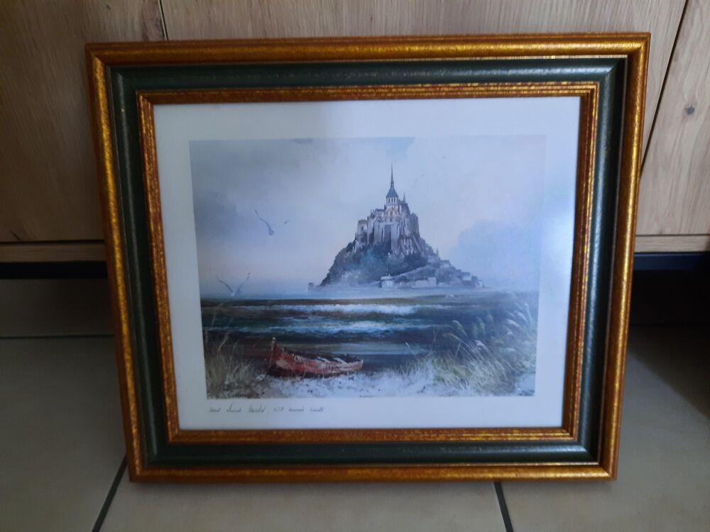 Cadre Mont Saint michel Décoration