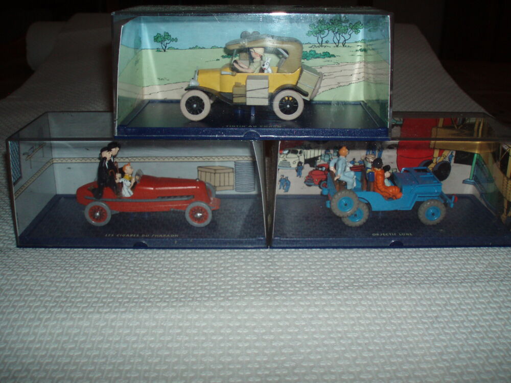 1 lot 3 vehicules TINTIN 