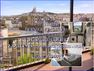  Appartement � vendre 2 pi�ces 47 m�
