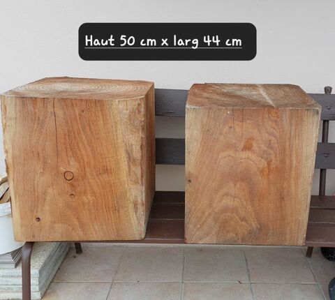 2 gros blocs bois pour fabriquer table banc etc 180 Lacrost (71)