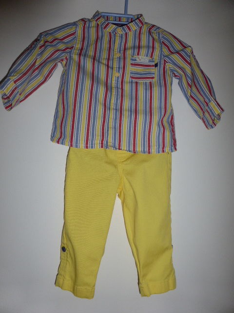Sergent Major Ensemble pantalon jaune et chemise 18 mois 10 Rueil-Malmaison (92)