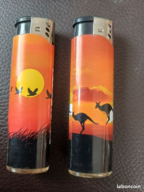 2 briquets paysages neuf fonctionne marque Lux 4e 4 Viriat (01)