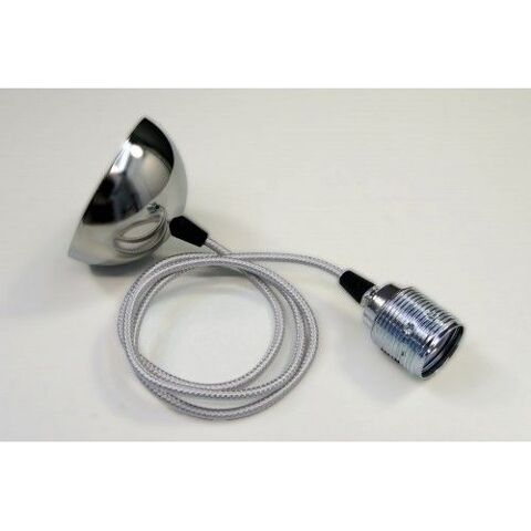 Cordon suspension CHROME lustre pendant avec cable fil elect 10 Marseille 13 (13)