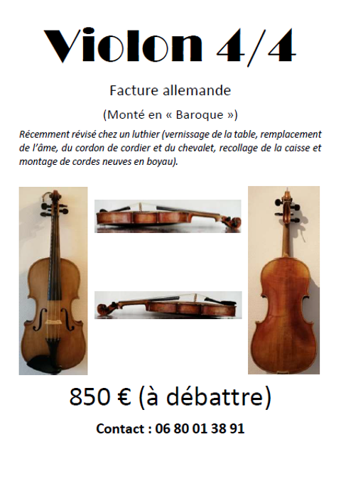violon 4/4 850 Achicourt (62)