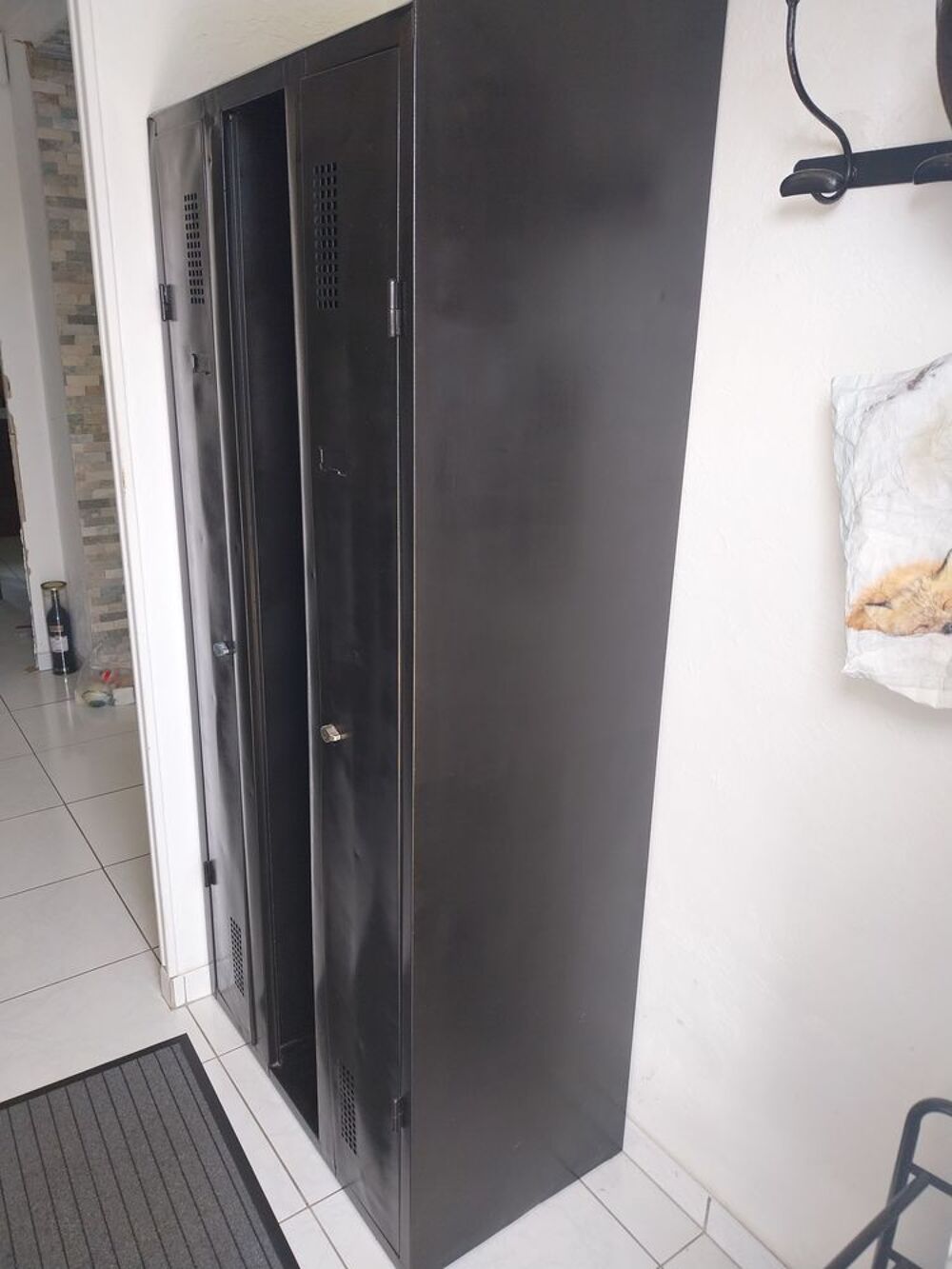 Vestiaire vintage, ancienne armoire metallique 2 portes, por Meubles