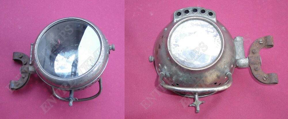 ANCIEN PHARE DE VOITURE AUTEROCHE AC&Eacute;TYL&Egrave;NE &amp; RETROVISEUR MO 