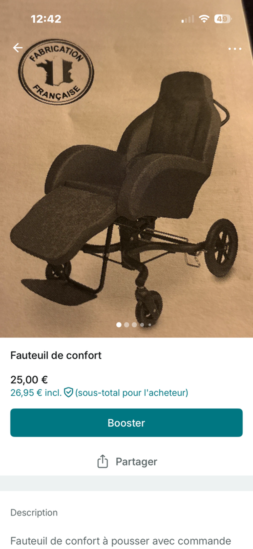 Fauteuil de repos m&eacute;dical Meubles
