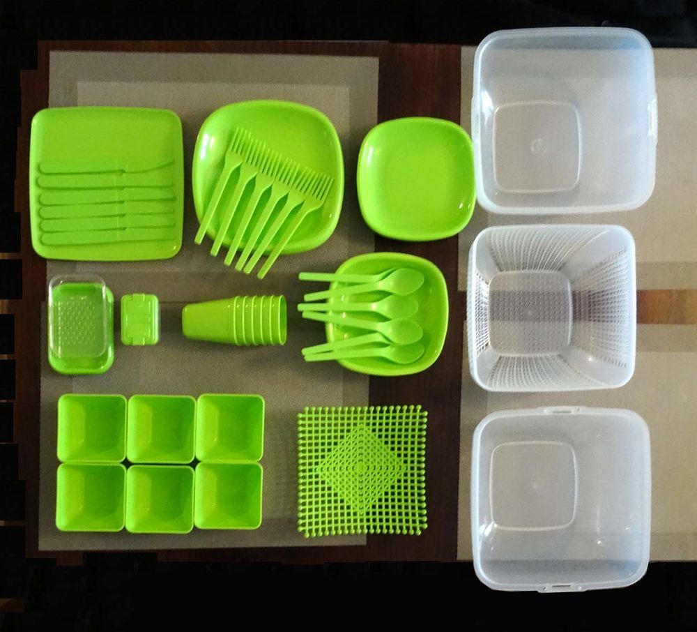 Set de picnic vintage 56 pi&egrave;ces pour 6 p, TBE Cuisine