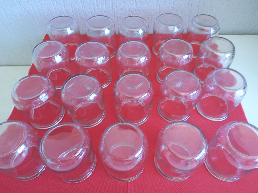 20 petits pots en verre Bricolage