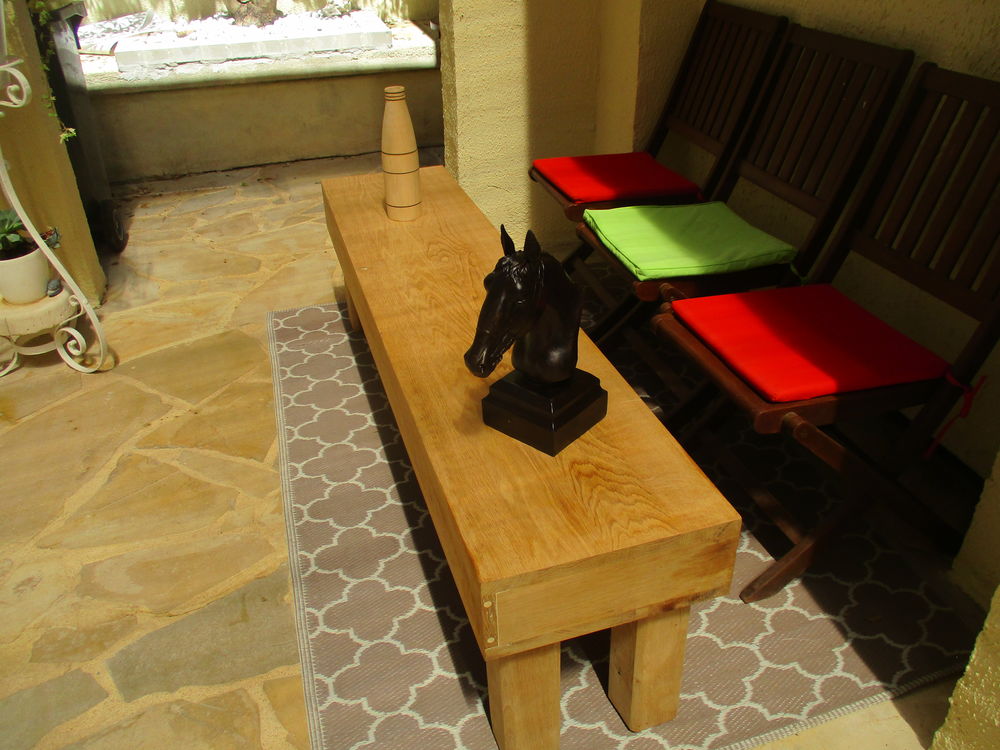 Banc ch&eacute;ne massif fabrication artisanal
Meubles