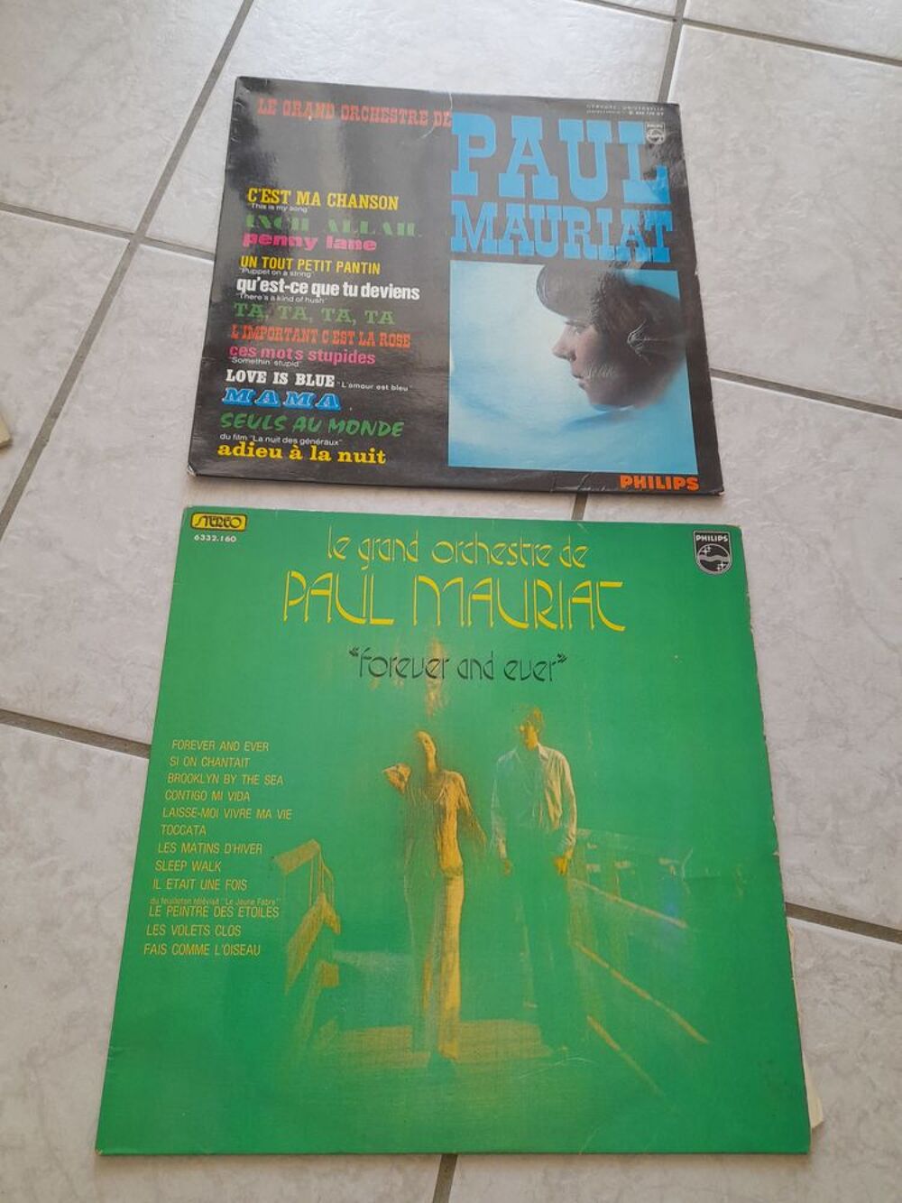 Lot de deux vyniles Paul Mauriat CD et vinyles