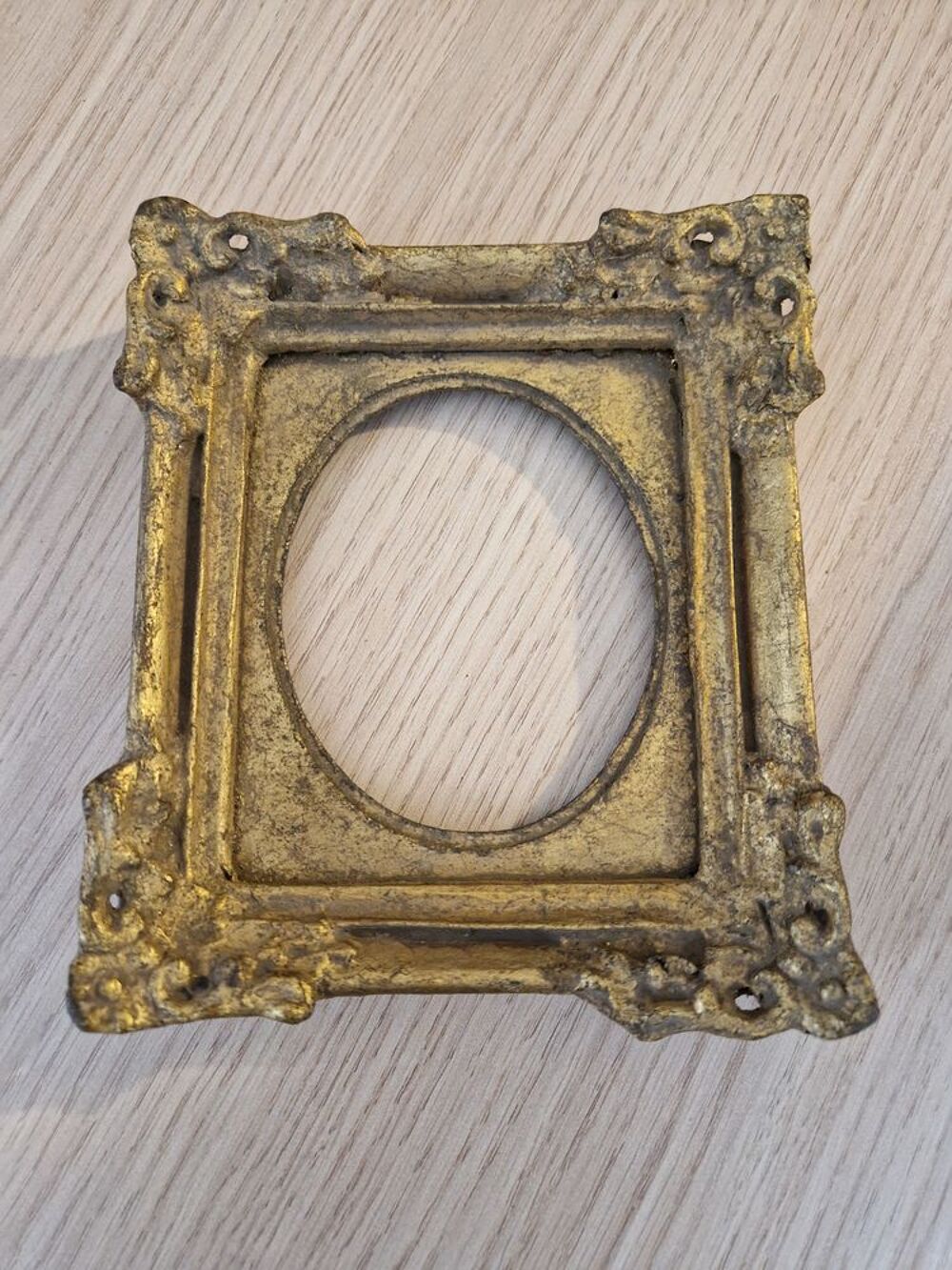 Cadre dor&eacute; pour miniature - milieu du XX&egrave;me Décoration