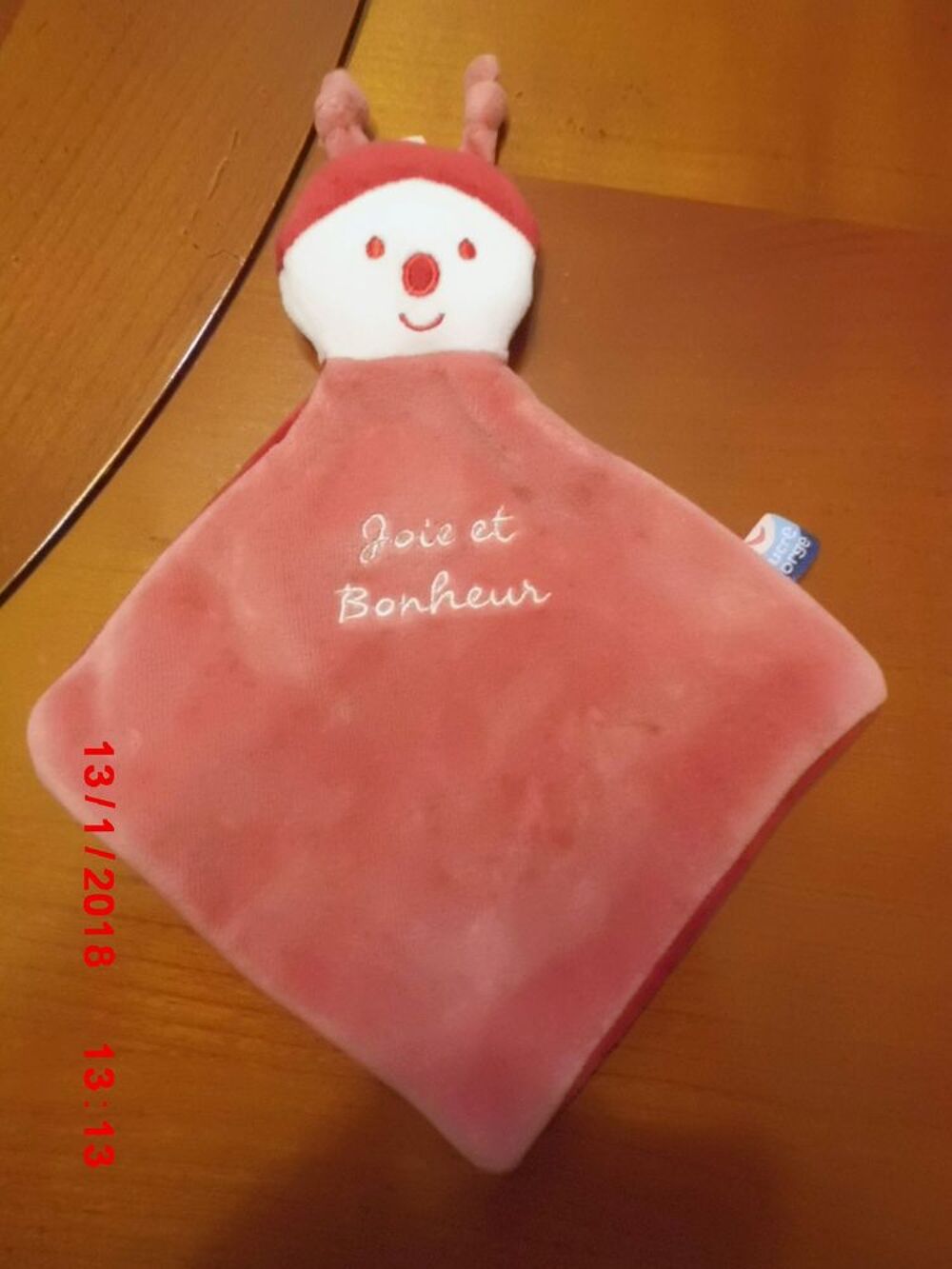 DOUDOU PLAT COCCINELLE SUCRE D ORGE Jeux / jouets