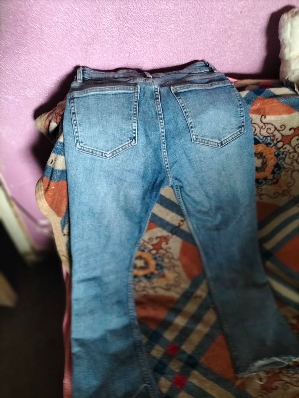 Jean Zara &eacute;vas&eacute; stretch taille 38 W28 tr&egrave;s bon &eacute;tat Vêtements