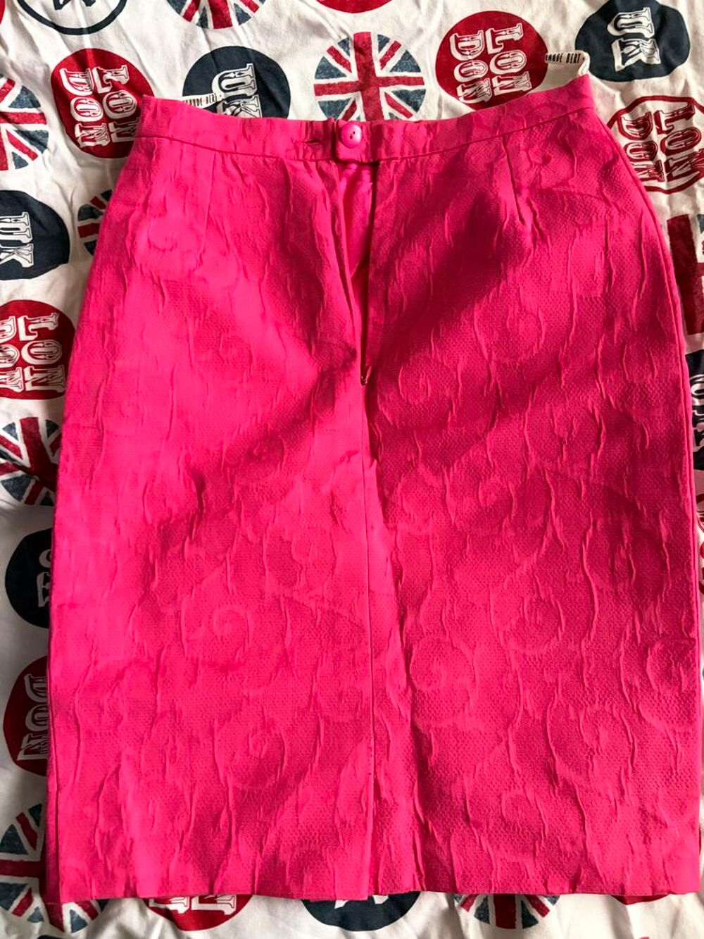 ? Ensemble Vintage Claude Bert Paris ? Jacquard Fuchsia Vêtements